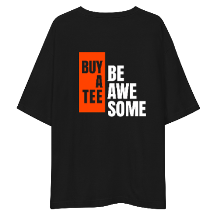 Unisex Oversized T-shirt – Be Awesome