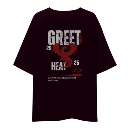 Unisex Oversized Tee – Dragon
